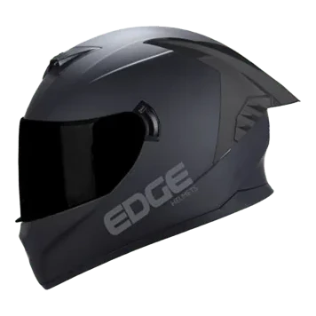 Casco EDGE Racer Negro Mate